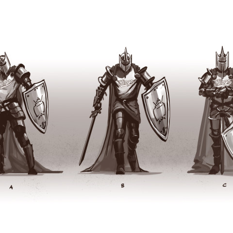 Ghost King rough sketches